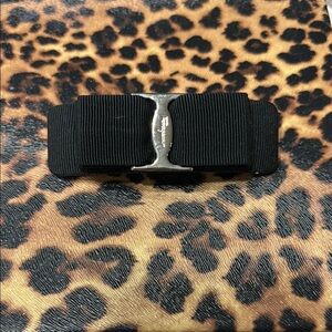 Black and Silver Salvatore Ferragamo hair clip